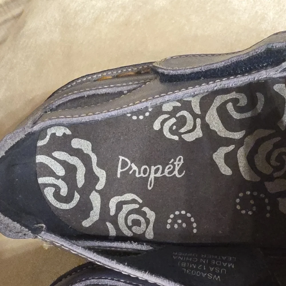 Propet Dark Blue and Silver Leather Sandals NWOT - Picture 11 of 15